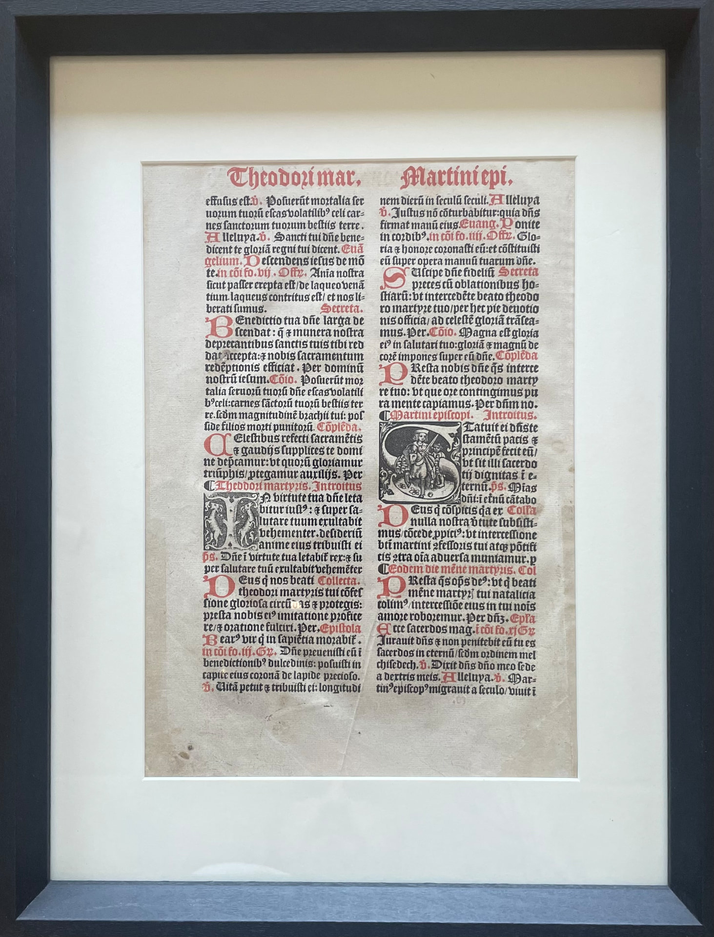 Missal Leaf with Saint Martin — Leuven, ca. 1510