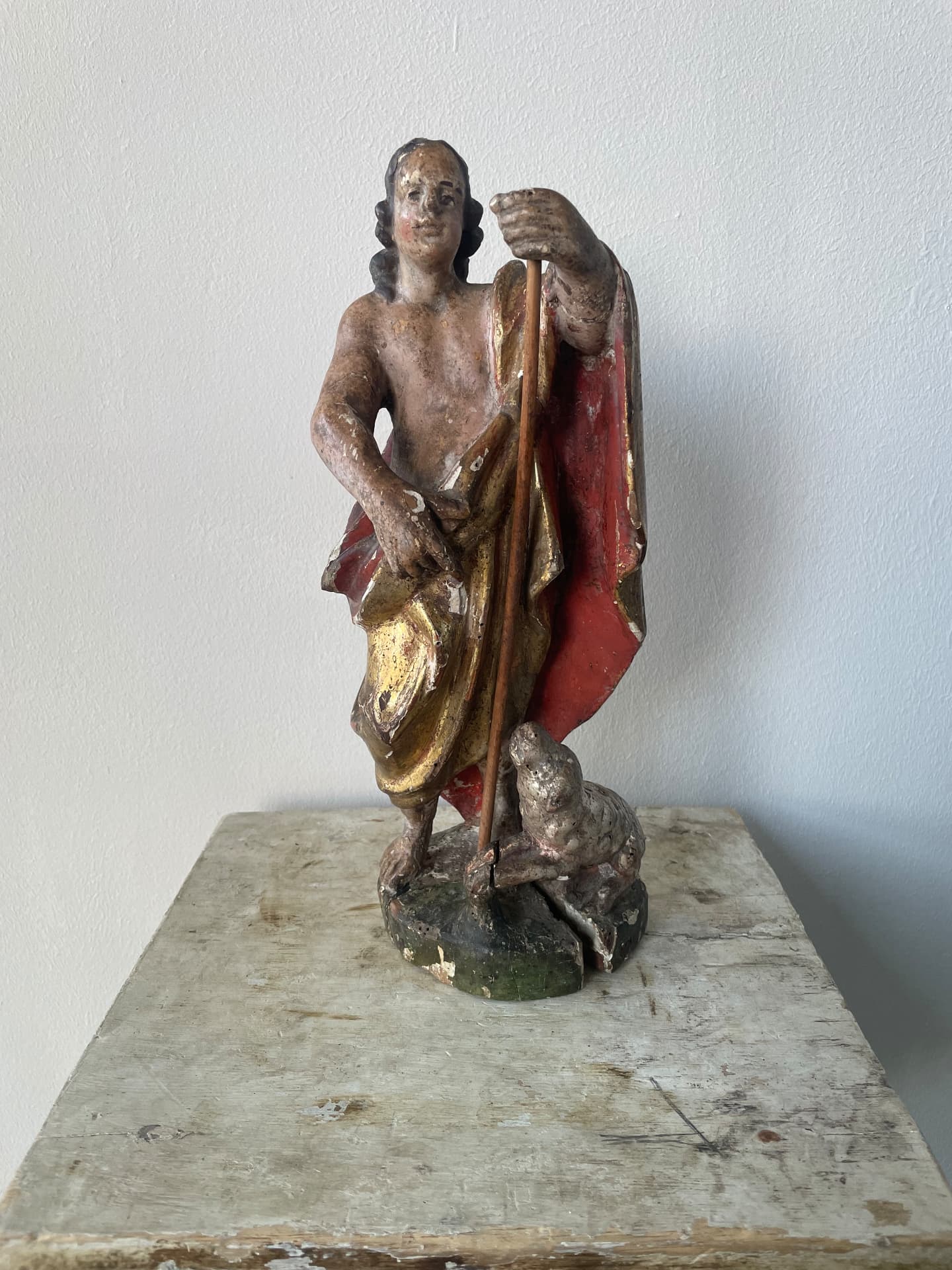 Late Gothic Figure of Saint Roch with his Dog, circa 1540-1580