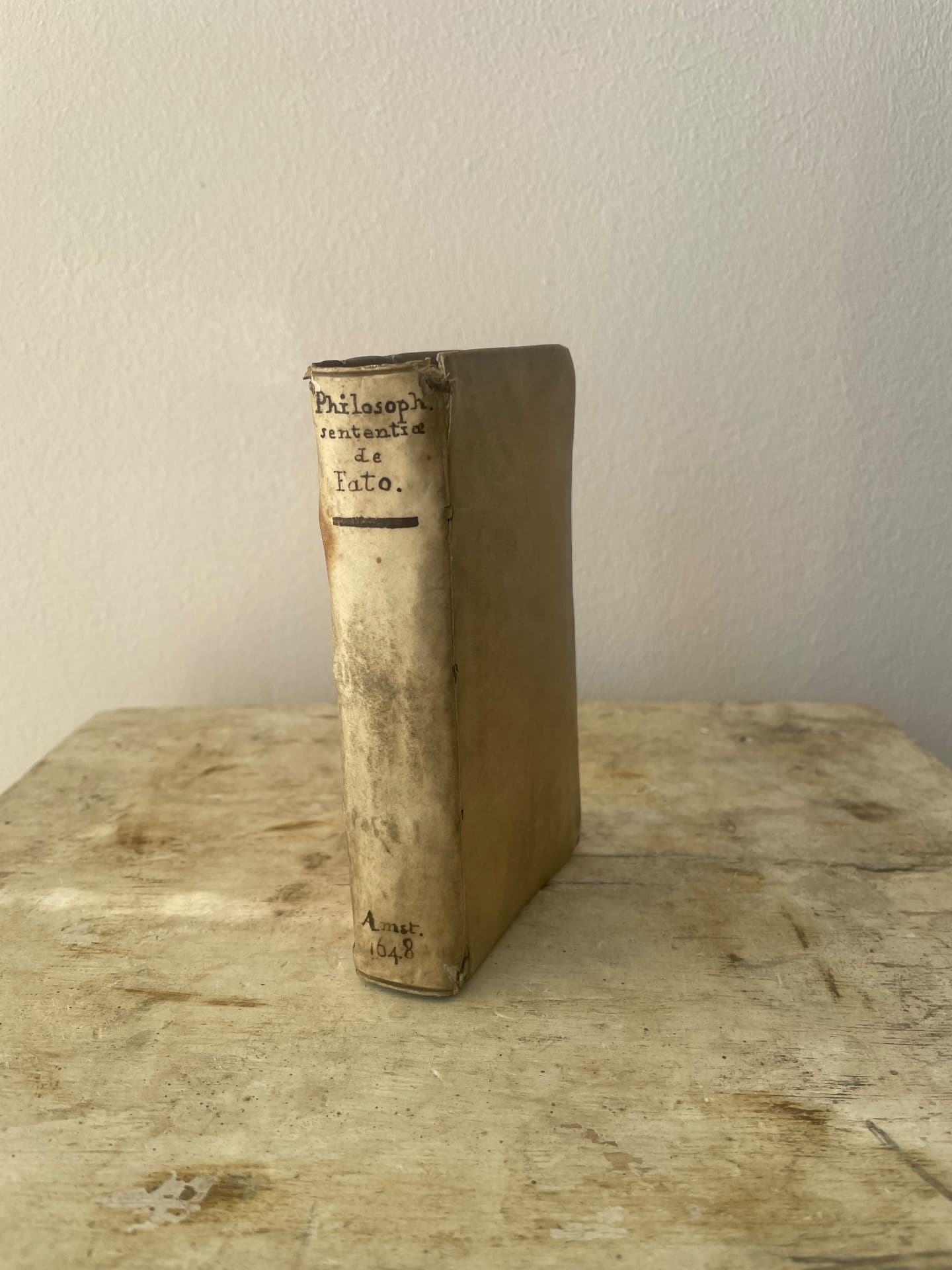 Hugo Grotius — Philosophorum Sententiae de Fato (Amsterdam, Ludovicus Elzevirius, 1648)
