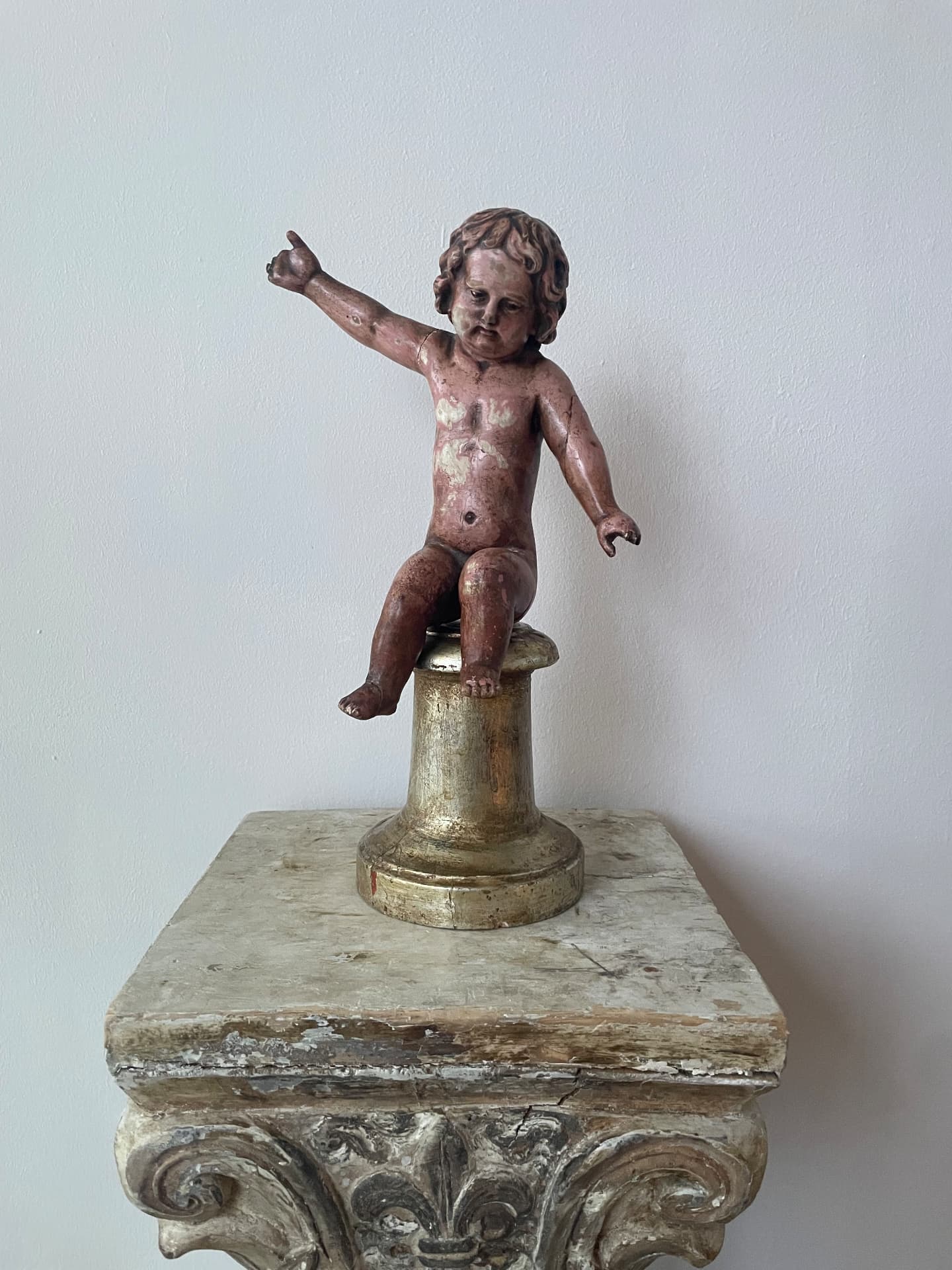 Iberian Polychrome Christ Child (Niño Jesús), 17th–18th Century