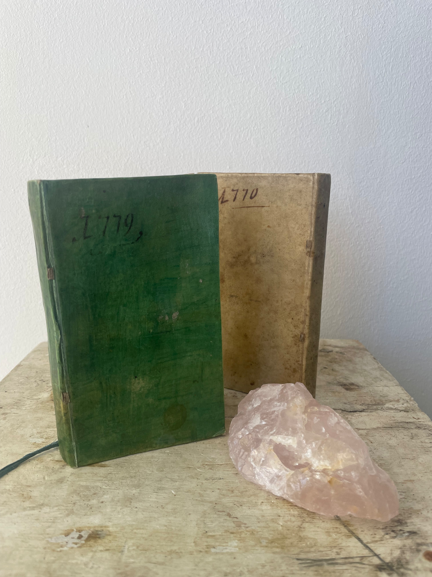 A pair of manuscript diary almanacs, Deventer 1770 and 1779, kept by Heinrich Wilhelm von Radzitsky