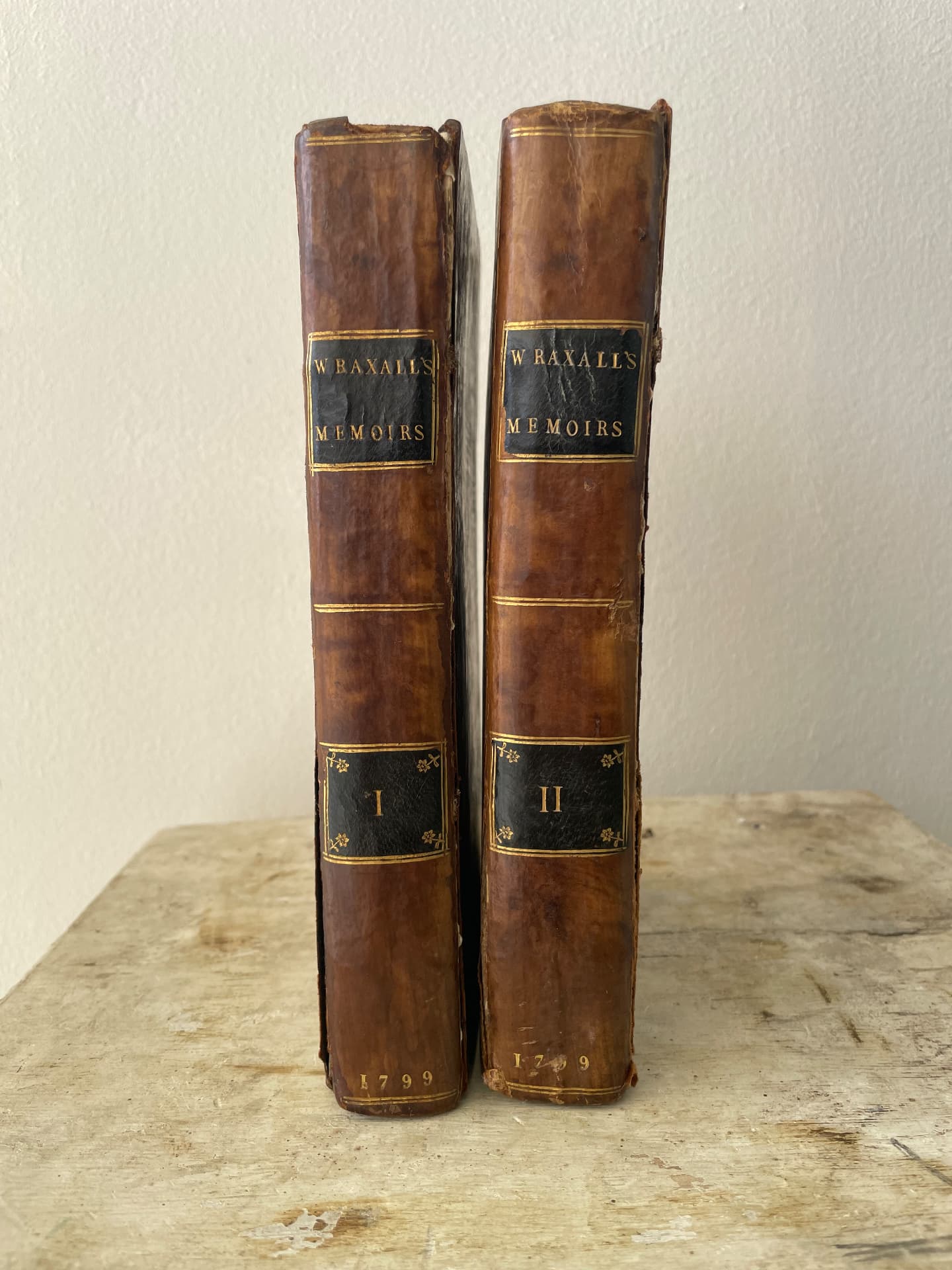 N.W. Wraxall — Memoirs of the Courts of Berlin, Dresden, Warsaw and Vienna (London, 1799), 2 volumes