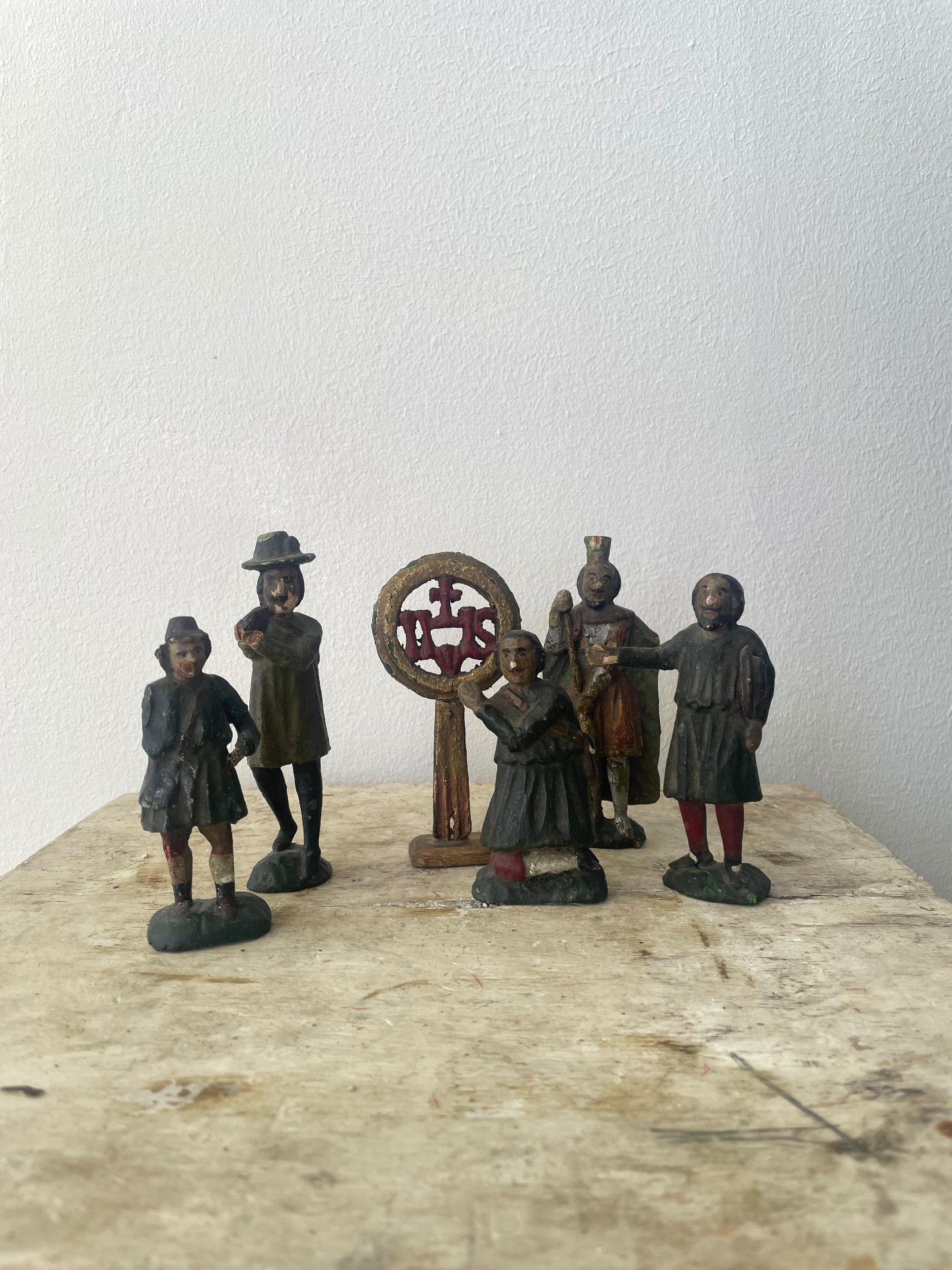 Rare Portuguese Presépio Figures, 18th and 19th Century